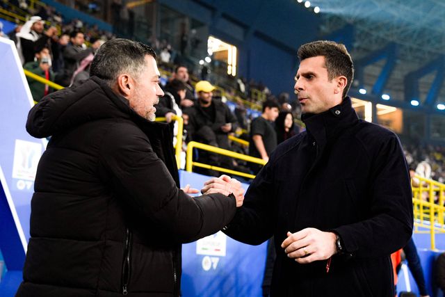 Sérgio Conceição a cumprimentar Thiago Motta