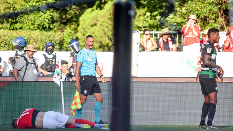 Matheus Reis reage ao lance com Belotti: «Foi um desequilíbrio de corpo»