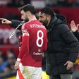 Ruben Amorim, treinador do Manchester United, e Bruno Fernandes, capitão (IMAGO)