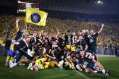 A festa do Maccabi Telavive. Foto X/Maccabi Tel Aviv FC