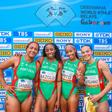 Portugal já tem vaga assegurada nas estafetas de 4x100 m: Lorène Bazolo, Tatjana Pinto, Beatriz Castelhano e Arialis Gandulla. Foto FPA