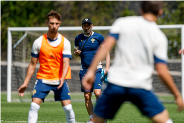 Os Sub-18, apresentaram-se  esta quarta-feira na Cidade do Futebol, para a preparação de qualificação do Europeu Sub-19 Imgem: FPF