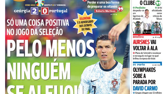 A BOLA em 59 segundos: pelo menos ninguém se aleijou
