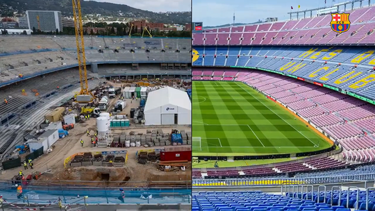 Vídeo: Barcelona mostra o antes e o agora de Camp Nou