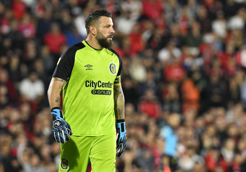 Jorge Broun, capitão e guarda-redes do Rosario Central Foto: IMAGO