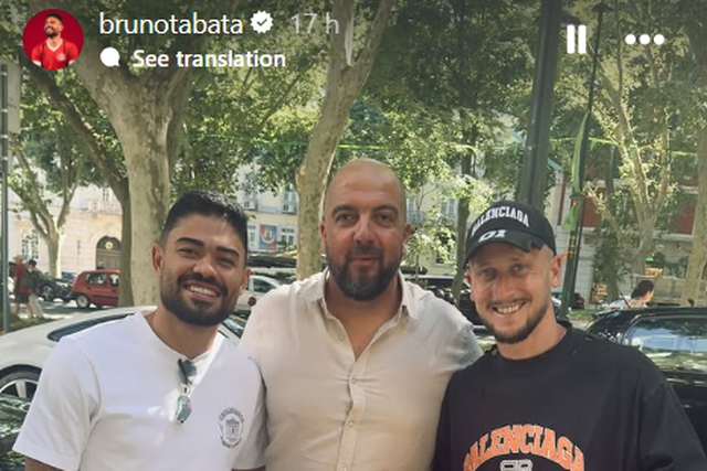 Bruno Tabata com Nuno Santos em Lisboa