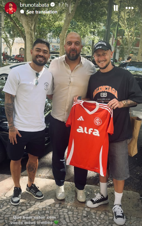 Ex-Sporting regressou a Lisboa e esteve com antigo companheiro