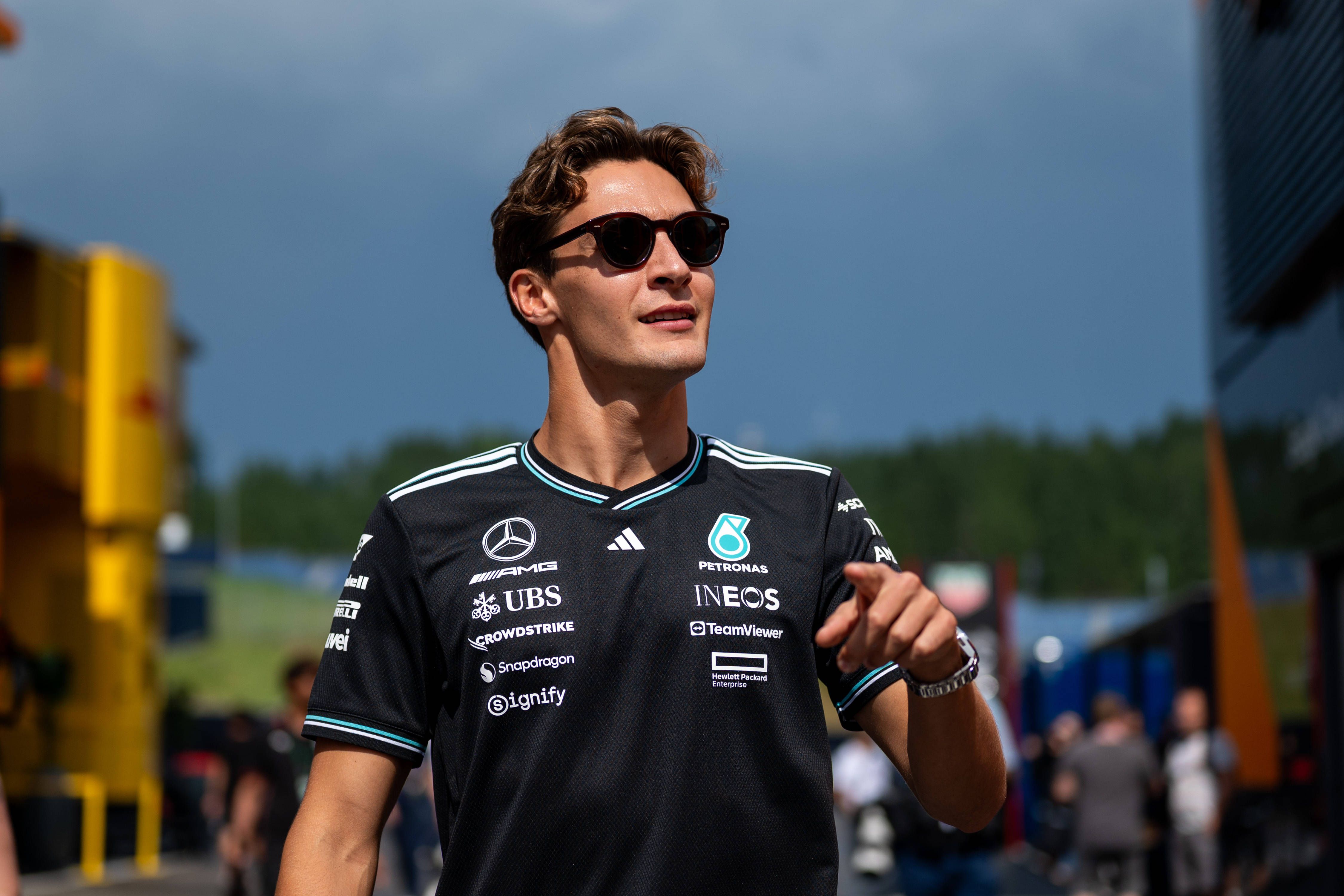George Russell, da Mercedes-AMG Petronas F1, em Spielberg