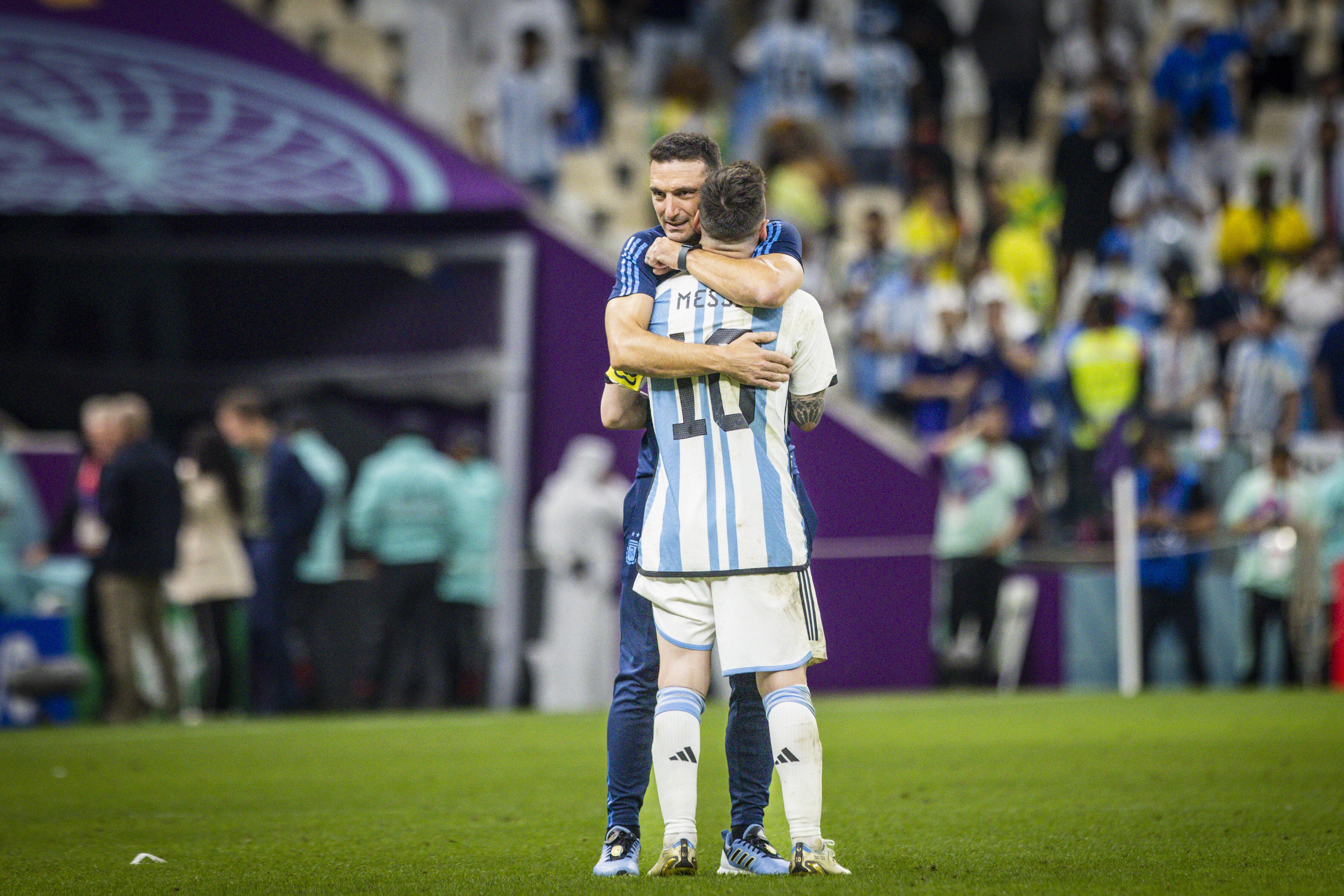 Lionel Scaloni, selecionador, e Lionel Messi, capitão, os rostos da Argentina - Foto: Imago
