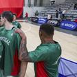 No primeiro jogo particular com a Suíça, os Linces perderam  por 79-84. Foto FPB