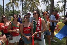 O ambiente no 'meeting point' de Portugal em Miami