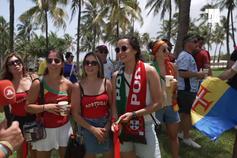 O ambiente no 'meeting point' de Portugal em Miami
