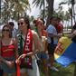 O ambiente no 'meeting point' de Portugal em Miami