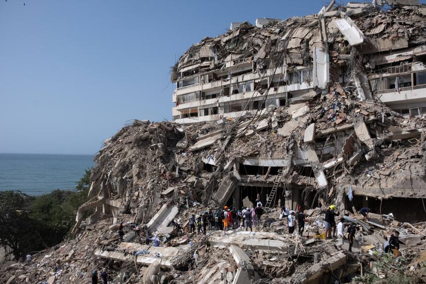 Operações de resgate na Venezuela após colapso de vários edifícios e estruturas na sequência de dois fortes terramotos - Foto: IMAGO