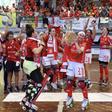 Benfica conquistou o título de campeão nacional pela 13.ª vez consecutiva. Foto Benfica