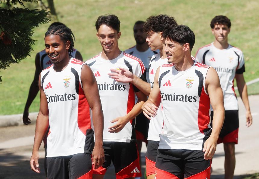 Barreiro, João Rego e Tiago Gouveia - Foto: SL Benfica