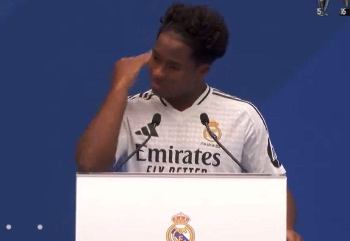 Vídeo: o momento em que Endrick vai às lágrimas no Bernabéu
