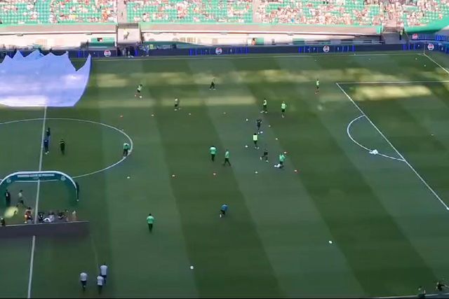 Eis o primeiro aquecimento do Sporting versão 2024/2025