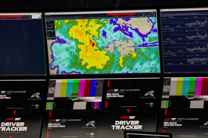 Radar metereológico para o GP da Bélgica