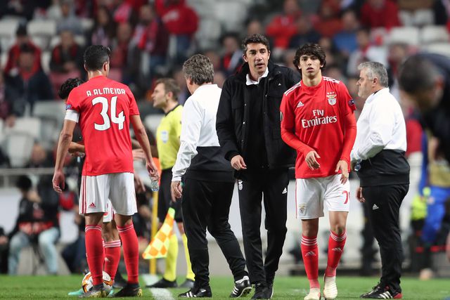 Bruno Lage e João Félix no Benfica (Imago)