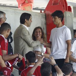 João Félix com Rui Costa em 2022 (foto: A BOLA)
