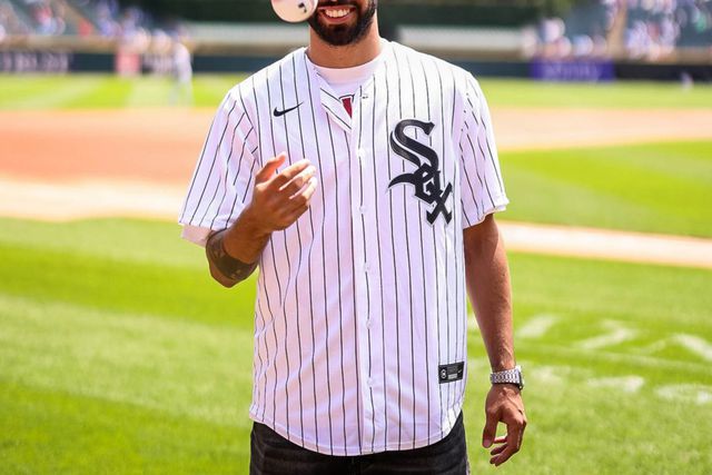 Bruno Fernandes com o equipamento dos White Sox