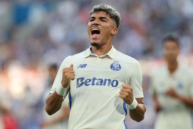 William Gomes a celebrar o golo da vitória