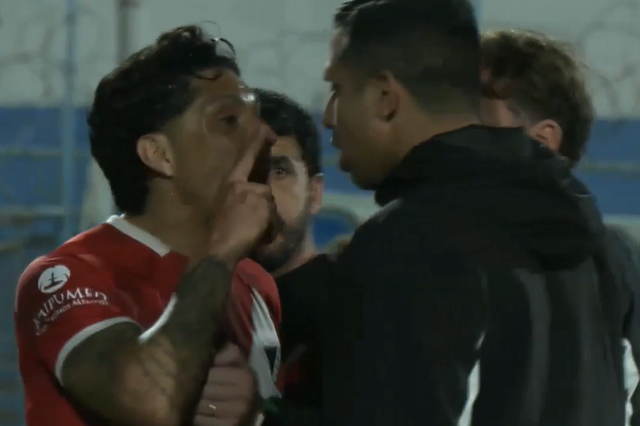 Enzo Pérez confrontou o quarto árbitro