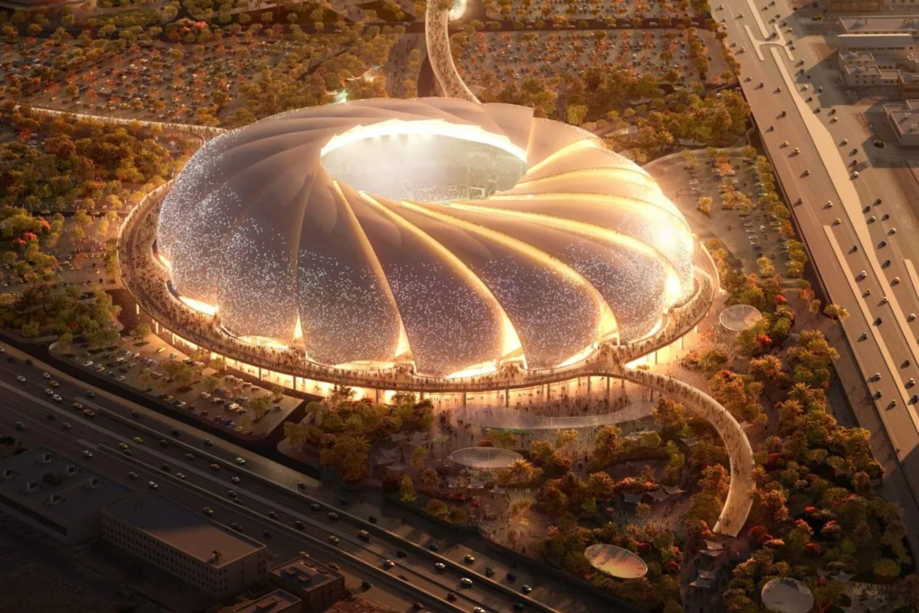 Final do Mundial 2034, na Arábia Saudita, será disputada num estádio megalómano - Foto: Populous
