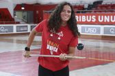 Leonor Coelho na apresentação pelo Benfica Foto: SL Benfica