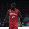 Neemias Queta durante o Portugal-Chéquia no EuroBasket
