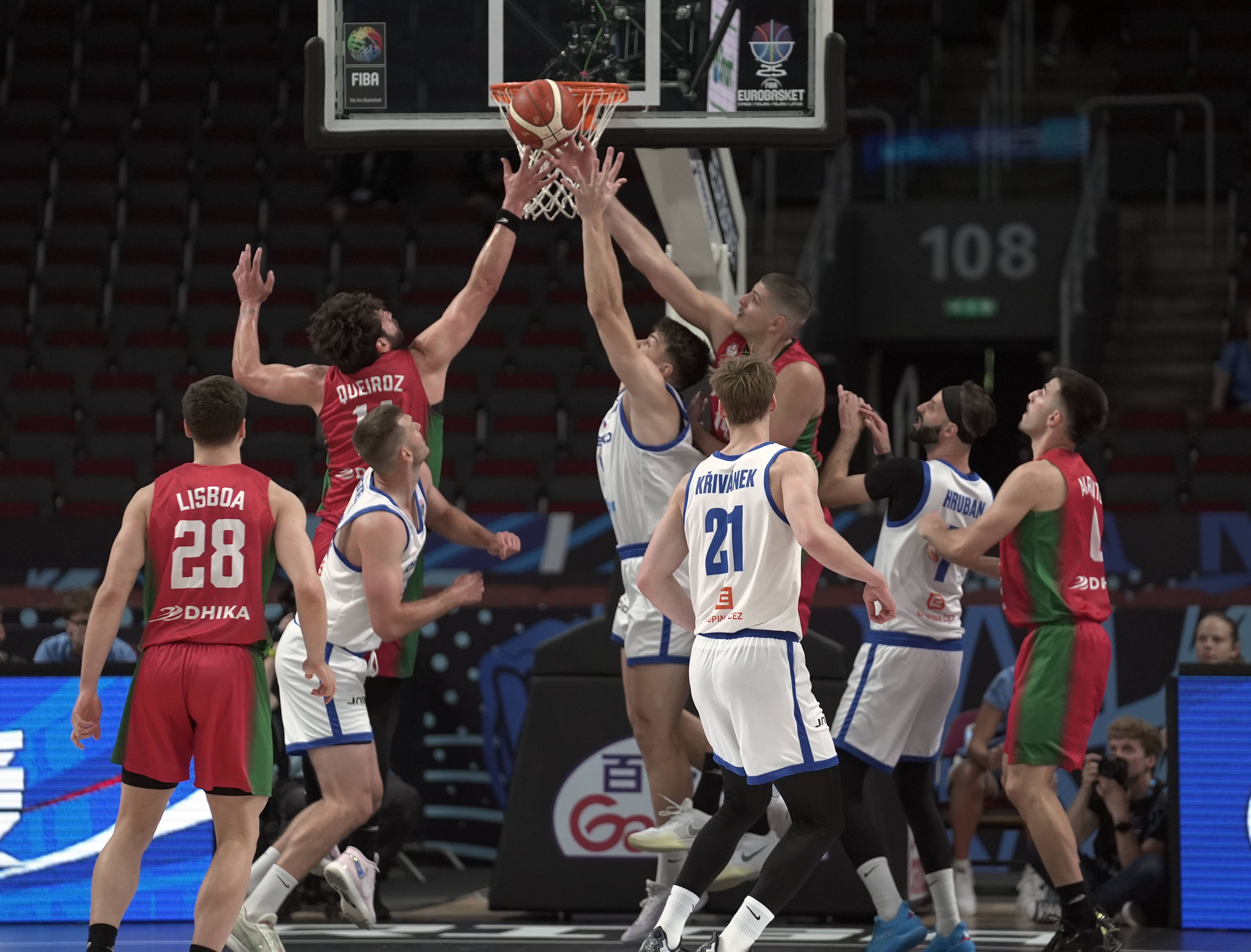 Portugal-Chéquia no EuroBasket
