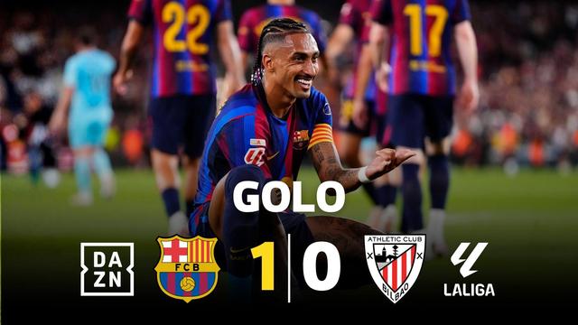 Que classe de Raphinha para fazer o primeiro do Barcelona!