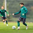 Tiago Andrade, que trocou o FC Porto pelo Moreirense, já trabalha com os novos companheiros, no Minho — Foto: Moreirense