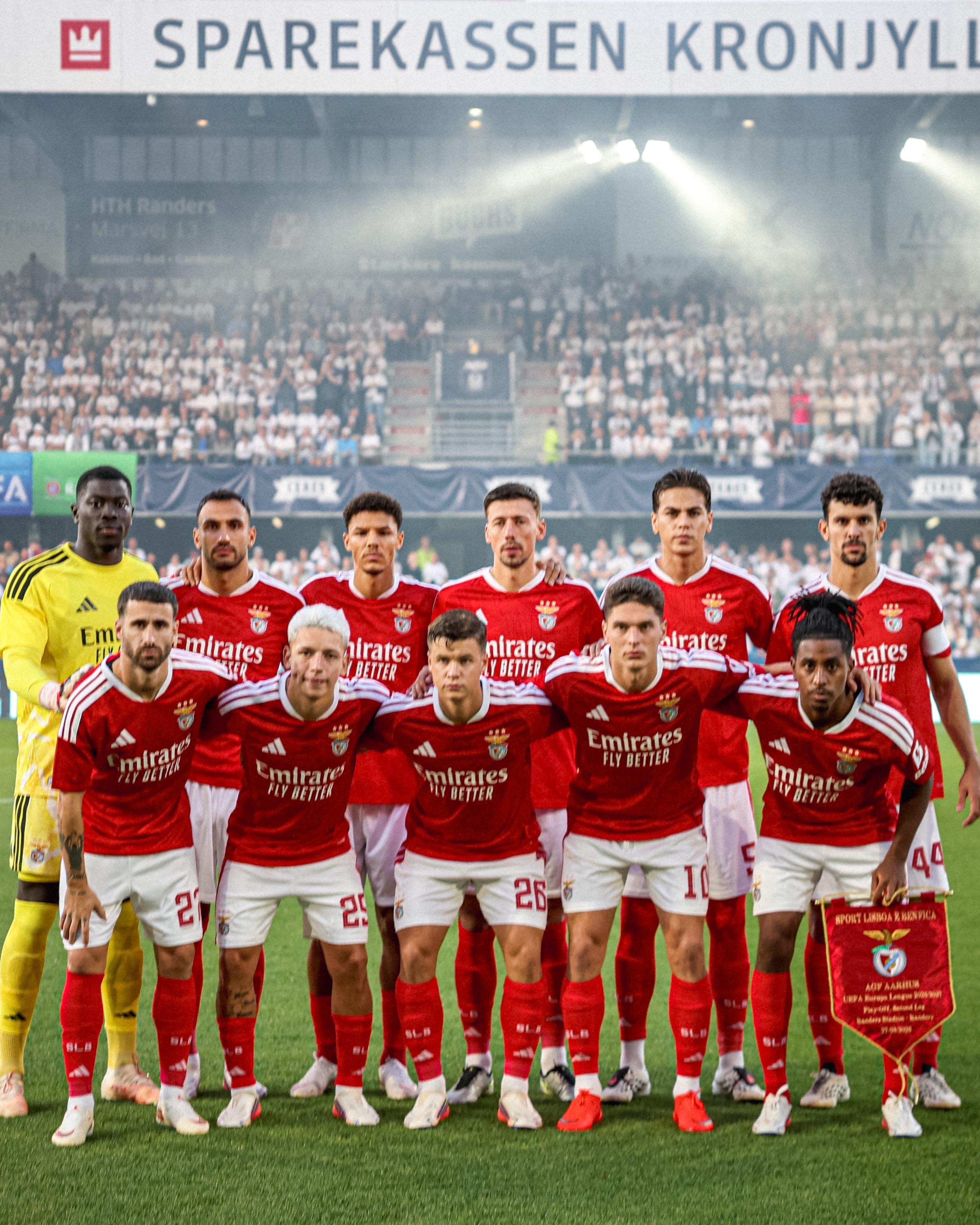 O onze do Benfica para esta partida  - Foto: SL Benfica