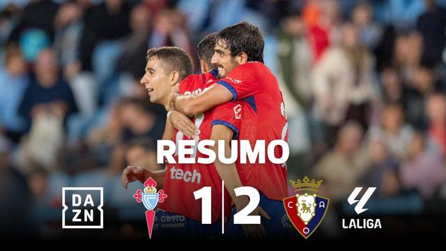 Osasuna dá a volta e vence em casa do Celta (resumo)