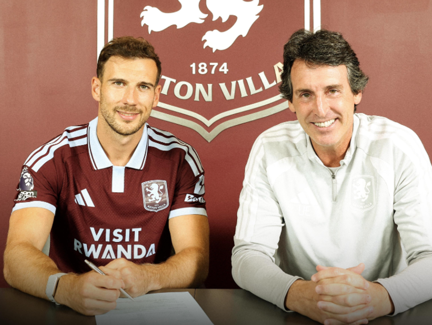 Goretzka assinou contrato com o Aston Villa - Foto: Aston Villa