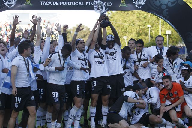 Na época 2012/2013, V. Guimarães venceu o Benfica (2-1) e conquistou a Taça de Portugal pela primeira vez no seu historial. Foto: SERGIO MIGUEL SANTOS/ASF