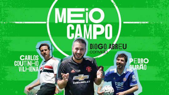 Imperdível: humoristas Carlos Coutinho Vilhena e Pedro Durão testam habilidades no 'Meio Campo'