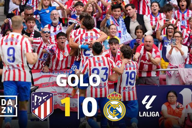 Depois de tanto tentar, Atlético chegou assim à vantagem frente ao Real Madrid