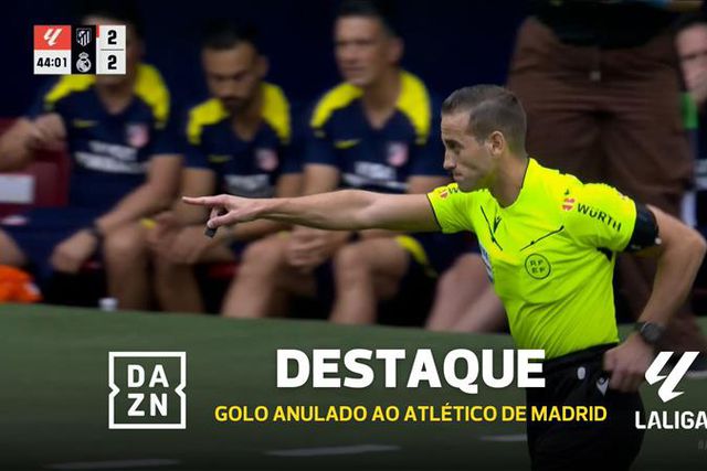 Atlético Madrid ainda viu golo anulado antes de empatar