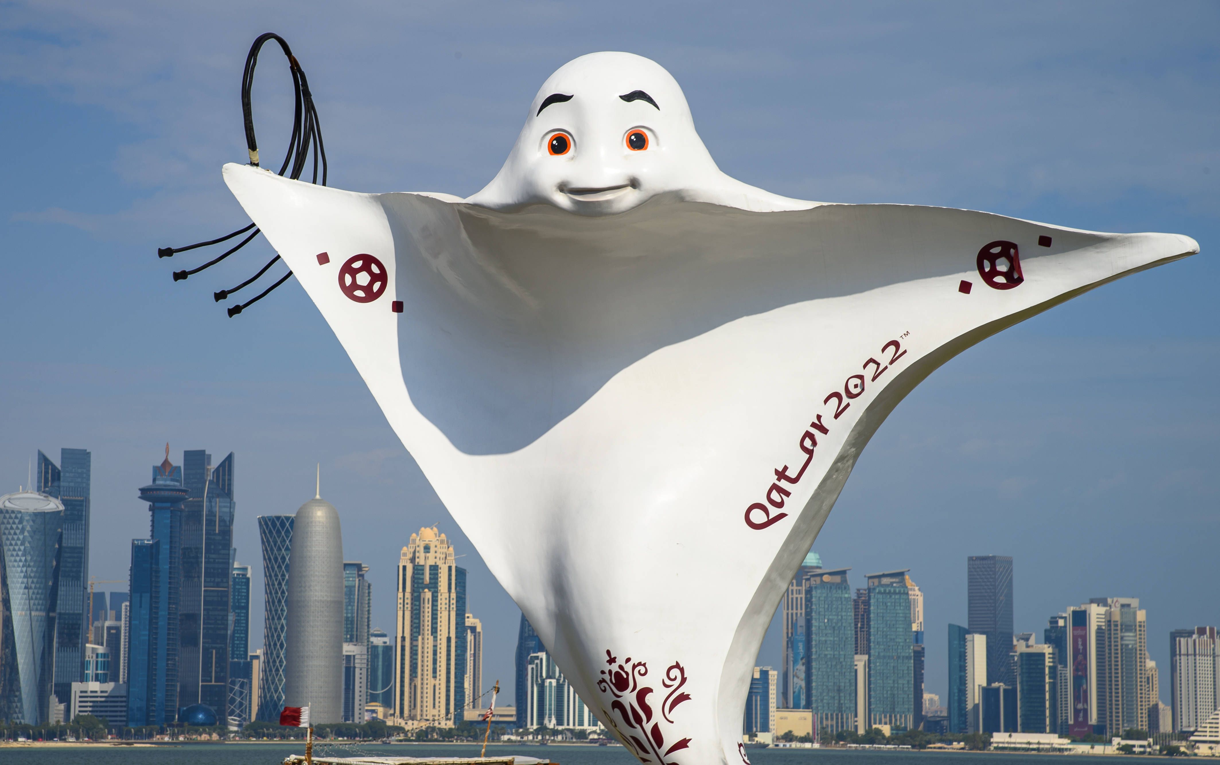 La'eeb - Mundial 2022 (Qatar): Lenço de cabeça característico da cultura árabe. Nome é uma palavra árabe usada para falar de um jogador muito habilidoso