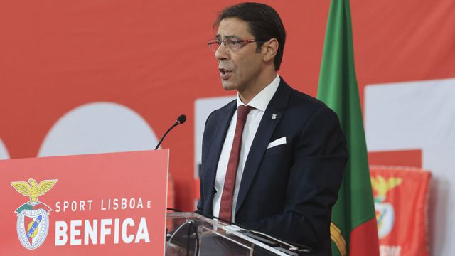 Rui Costa, presidente do Benfica e candidato — Foto: SL Benfica