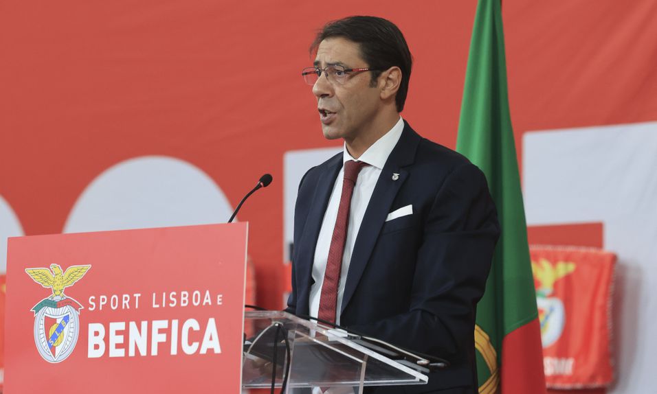 Rui Costa, presidente do Benfica e candidato — Foto: SL Benfica