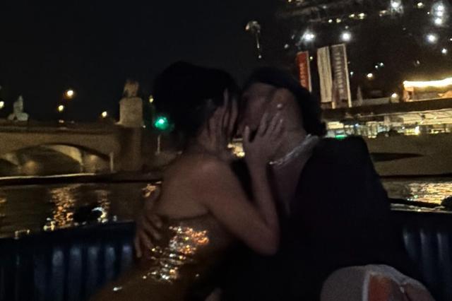 Kim Kardashian em Paris com Lewis Hamilton/Instagram