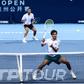 Francisco Cabral no torneio de Hangzhou ao lado de JJ Tracy - Foto: AITO ATP/Hangzhou Open