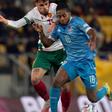 Leandro Barreiro em vantagem sobre Teodor Ivanov, no jogo entre Bulgária e  Luxemburgo — Foto: FLF