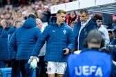 Cristiano Ronaldo, suplente não utilizado no Noruega-Portugal (IMAGO)