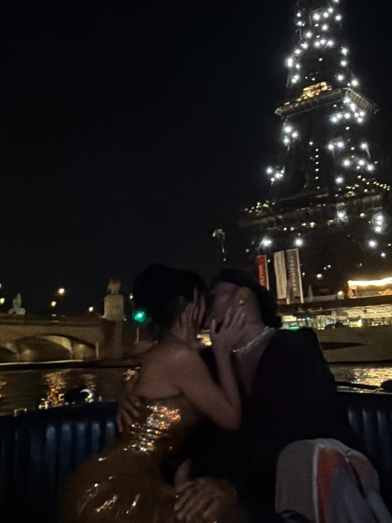 Kim Kardashian em Paris com Lewis Hamilton/Instagram