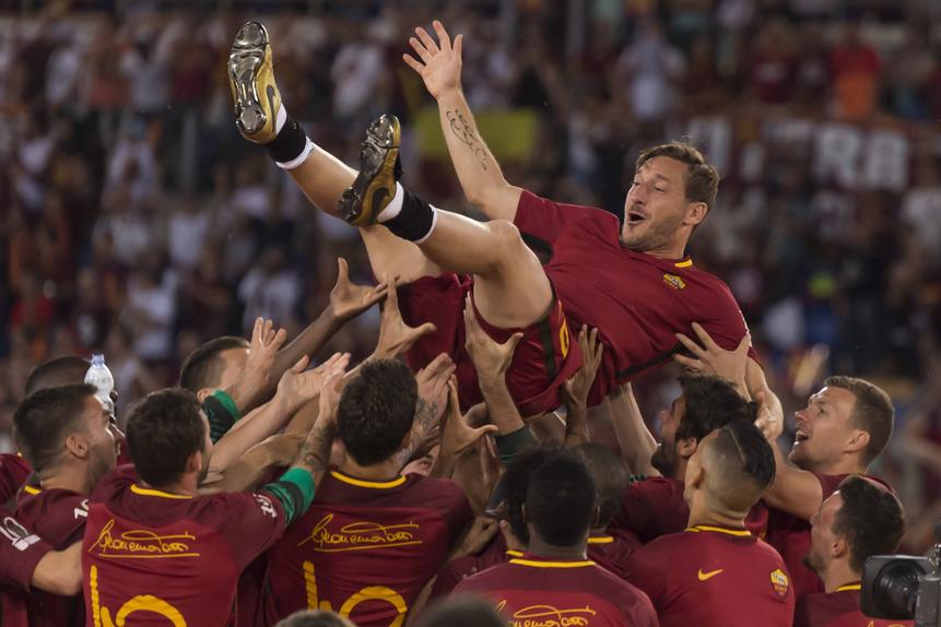 Despedida de Totti da Roma em 2017 (IMAGO)